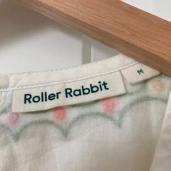 Anthropologie Roller Rabbit White Dress 100% Cotton - Picture 5 of 5